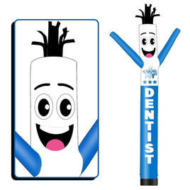 6 10 15 20FT Tall Dentist Waving Inflatable Tube Man(Blower Not Included) - goodeny