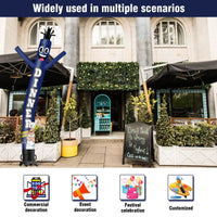 6 10 15 20FT Tall Dinner Special Waving Inflatable Tube Man(Blower Not Included) - goodeny