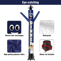 6 10 15 20FT Tall Dinner Special Waving Inflatable Tube Man(Blower Not Included) - goodeny