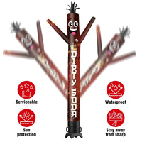 6 10 15 20FT Tall Dirty Soda Waving Inflatable Tube Man(Blower Not Included) - goodeny
