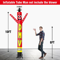 6 10 15 20FT Tall DMV Service Waving Inflatable Tube Man(Blower Not Included) - goodeny