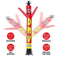 6 10 15 20FT Tall DMV Service Waving Inflatable Tube Man(Blower Not Included) - goodeny