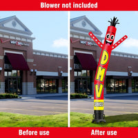 6 10 15 20FT Tall DMV Service Waving Inflatable Tube Man(Blower Not Included) - goodeny