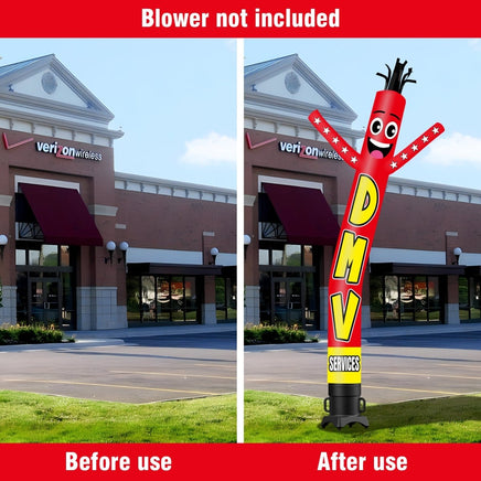 6 10 15 20FT Tall DMV Service Waving Inflatable Tube Man(Blower Not Included) - goodeny