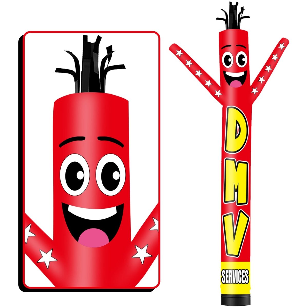 6 10 15 20FT Tall DMV Service Inflatable Tube Man-goodeny| goodeny