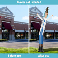 6 10 15 20FT Tall Doctor Waving Inflatable Tube Man(Blower Not Included) - goodeny