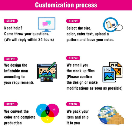 6 10 15 20FT Tall Donuts Waving Inflatable Tube Man(Blower Not Included) - goodeny