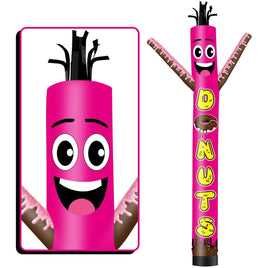 6 10 15 20FT Tall Donuts Waving Inflatable Tube Man(Blower Not Included) - goodeny