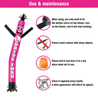 6 10 15 20FT Tall DRIVE THRU Waving Inflatable Tube Man(Blower Not Included) - goodeny