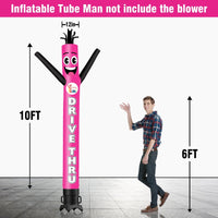 6 10 15 20FT Tall DRIVE THRU Waving Inflatable Tube Man(Blower Not Included) - goodeny