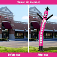 6 10 15 20FT Tall DRIVE THRU Waving Inflatable Tube Man(Blower Not Included) - goodeny