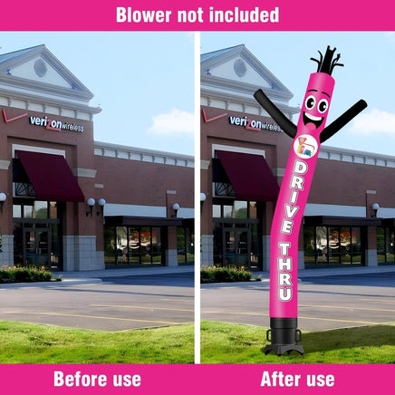 6 10 15 20FT Tall DRIVE THRU Waving Inflatable Tube Man(Blower Not Included) - goodeny