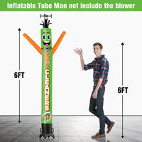 6 10 15 20FT Tall Dry Cleaners Waving Inflatable Tube Man(Blower Not Included) - goodeny