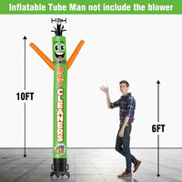6 10 15 20FT Tall Dry Cleaners Waving Inflatable Tube Man(Blower Not Included) - goodeny