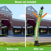 6 10 15 20FT Tall Dry Cleaners Waving Inflatable Tube Man(Blower Not Included) - goodeny