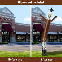 6 10 15 20FT Tall Eagle Waving Inflatable Tube Man(Blower Not Included) - goodeny