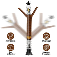 6 10 15 20FT Tall Eagle Waving Inflatable Tube Man(Blower Not Included) - goodeny