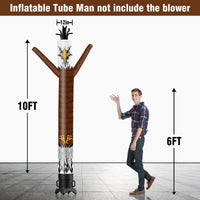 6 10 15 20FT Tall Eagle Waving Inflatable Tube Man(Blower Not Included) - goodeny