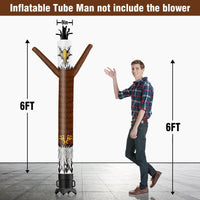 6 10 15 20FT Tall Eagle Waving Inflatable Tube Man(Blower Not Included) - goodeny