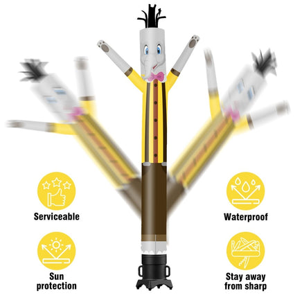 6 10 15 20FT Tall Elephant Waving Inflatable Tube Man(Blower Not Included) - goodeny