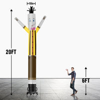 6 10 15 20FT Tall Elephant Waving Inflatable Tube Man(Blower Not Included) - goodeny