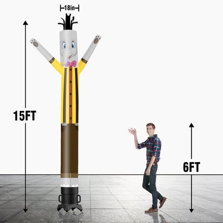 6 10 15 20FT Tall Elephant Waving Inflatable Tube Man(Blower Not Included) - goodeny