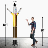 6 10 15 20FT Tall Elephant Waving Inflatable Tube Man(Blower Not Included) - goodeny