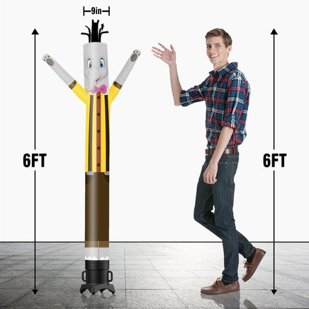 6 10 15 20FT Tall Elephant Waving Inflatable Tube Man(Blower Not Included) - goodeny