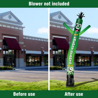 6 10 15 20FT Tall Energy Starts Here Waving Inflatable Tube Man(Blower Not Included) - goodeny
