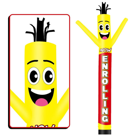 6 10 15 20FT Tall Enrolling Waving Inflatable Tube Man(Blower Not Included) - goodeny