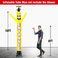 6 10 15 20FT Tall Entrance Waving Inflatable Tube Man(Blower Not Included) - goodeny