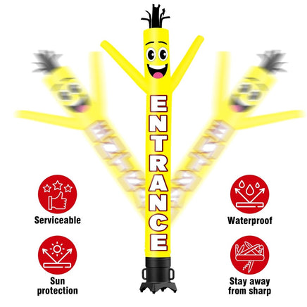 6 10 15 20FT Tall Entrance Waving Inflatable Tube Man(Blower Not Included) - goodeny