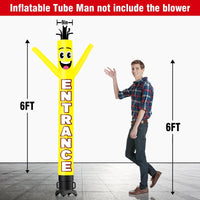 6 10 15 20FT Tall Entrance Waving Inflatable Tube Man(Blower Not Included) - goodeny