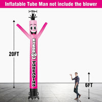6 10 15 20FT Tall Eyebrow Threading Waving Inflatable Tube Man(Blower Not Included) - goodeny