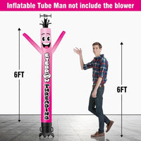 6 10 15 20FT Tall Eyebrow Threading Waving Inflatable Tube Man(Blower Not Included) - goodeny