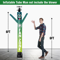 6 10 15 20FT Tall Fan Zone Waving Inflatable Tube Man(Blower Not Included) - goodeny