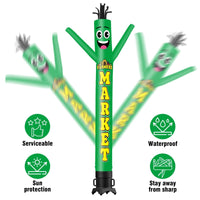 6 10 15 20FT Tall Farmers Market Waving Inflatable Tube Man(Blower Not Included) - goodeny
