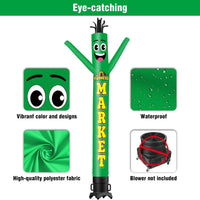 6 10 15 20FT Tall Farmers Market Waving Inflatable Tube Man(Blower Not Included) - goodeny