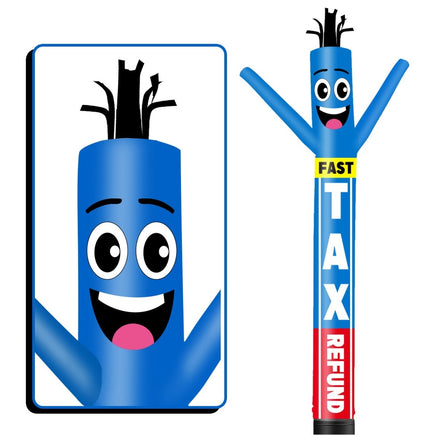 6 10 15 20FT Tall Fast Tax Refund Waving Inflatable Tube Man(Blower Not Included) - goodeny