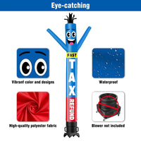 6 10 15 20FT Tall Fast Tax Refund Waving Inflatable Tube Man(Blower Not Included) - goodeny