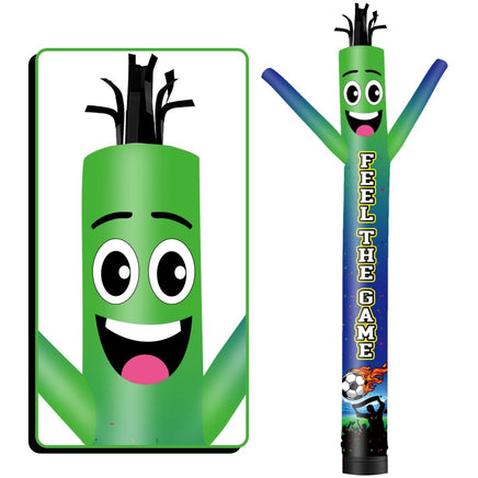 6 10 15 20FT Tall Feel The Game Waving Inflatable Tube Man(Blower Not Included) - goodeny