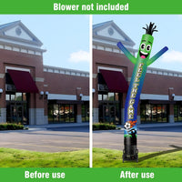 6 10 15 20FT Tall Feel The Game Waving Inflatable Tube Man(Blower Not Included) - goodeny