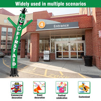 6 10 15 20FT Tall First Aid Waving Inflatable Tube Man(Blower Not Included) - goodeny