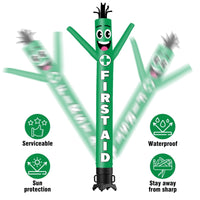 6 10 15 20FT Tall First Aid Waving Inflatable Tube Man(Blower Not Included) - goodeny