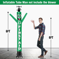 6 10 15 20FT Tall First Aid Waving Inflatable Tube Man(Blower Not Included) - goodeny