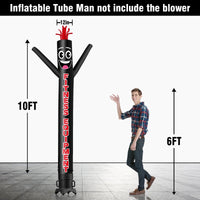 6 10 15 20FT Tall Fitness Equipment Waving Inflatable Tube Man(Blower Not Included) - goodeny