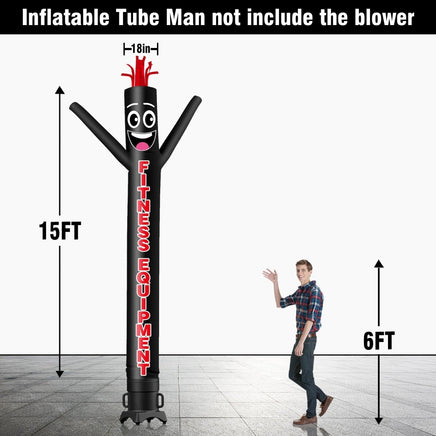 6 10 15 20FT Tall Fitness Equipment Waving Inflatable Tube Man(Blower Not Included) - goodeny