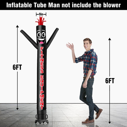 6 10 15 20FT Tall Fitness Equipment Waving Inflatable Tube Man(Blower Not Included) - goodeny