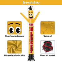 6 10 15 20FT Tall Flea Market Waving Inflatable Tube Man(Blower Not Included) - goodeny