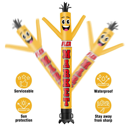 6 10 15 20FT Tall Flea Market Waving Inflatable Tube Man(Blower Not Included) - goodeny